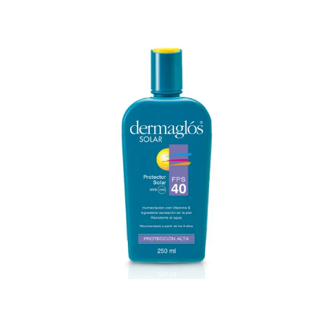 DERMAGLOS LINEA SOLAR - Pres: FPS40 RA emulsi¢n x250ml