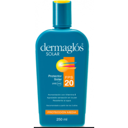 DERMAGLOS LINEA SOLAR - Pres: FPS20 RA emulsi¢n x250ml