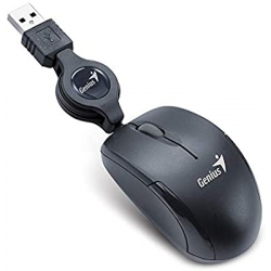 Mouse Micro Traveler Retractil V2 Usb Black Genius