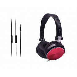 Auricular Vincha On Ear con Mic Noblex HP107BR Color Black/Red