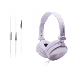 Auricular Vincha On Ear con Mic Noblex HP107WS Color White/Silver