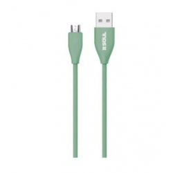 Cable USB Soft micro usb 1 mt verde
