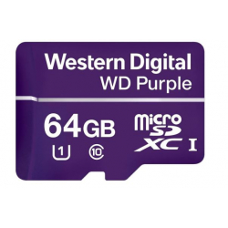 Tarjeta MicroSDXC WD Purple 64Gb Clase10 UHS-I