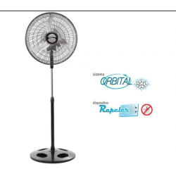 Ventilador Liliana de Pie 20" VPM2016 Parr. Metalica Negro