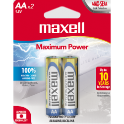 Pila Alkalina Maxell AA x2
