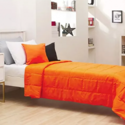 Cubrecama Oro Liso - FULL - Naranja - 2 1/2 Pl.