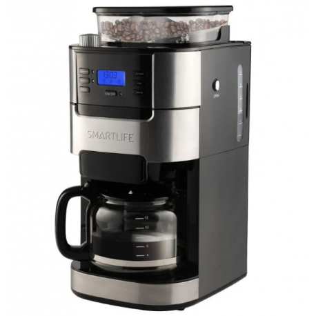 Cafetera de Filtro SMARTLIFE c/ molinillo SL-CMDG1025