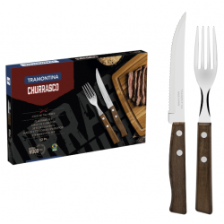 Juego de cubiertos Tramontina 12 pz Madera CAJA