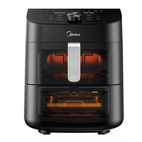 Freidora de Aire MIDEA 11lt. 2 Zonas Digit. Negra AF-D211BAR1
