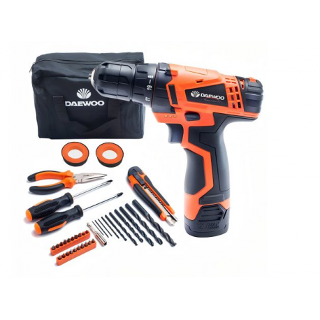 Taladro DAEWOO DACD1210CK Inalambrico 12v